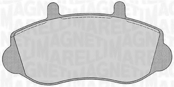 Тормозные колодки MAGNETI MARELLI 363916060544