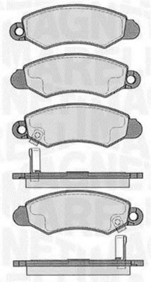Тормозные колодки MAGNETI MARELLI 363916060549