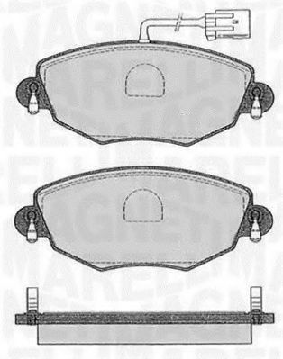 Тормозные колодки MAGNETI MARELLI 363916060550