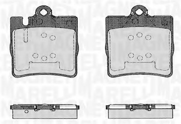Тормозные колодки MAGNETI MARELLI 363916060553