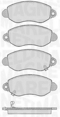 Тормозные колодки MAGNETI MARELLI 363916060556