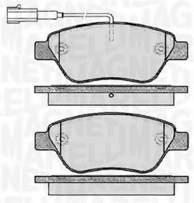 Тормозные колодки MAGNETI MARELLI 363916060560