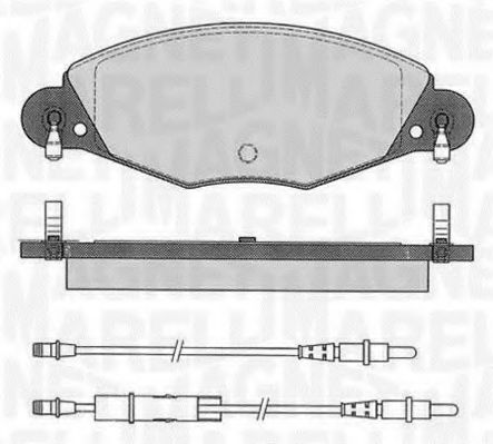 Тормозные колодки MAGNETI MARELLI 363916060564
