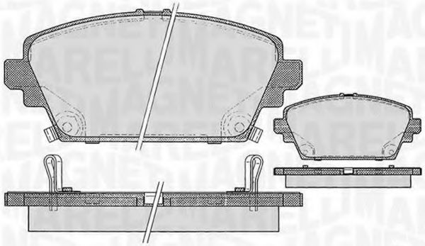 Тормозные колодки MAGNETI MARELLI 363916060567