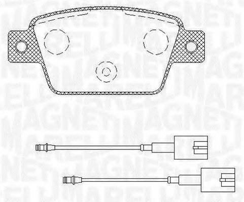 Тормозные колодки MAGNETI MARELLI 363916060568