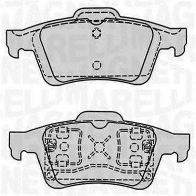 Тормозные колодки MAGNETI MARELLI 363916060569