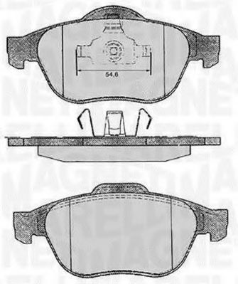 Тормозные колодки MAGNETI MARELLI 363916060571