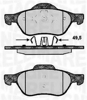 Тормозные колодки MAGNETI MARELLI 363916060572