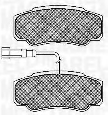 Тормозные колодки MAGNETI MARELLI 363916060573