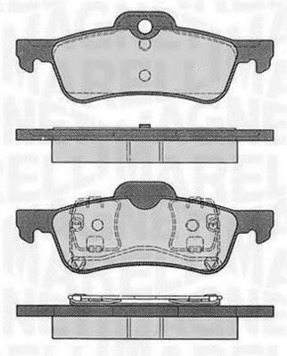 Тормозные колодки MAGNETI MARELLI 363916060574