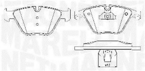 Тормозные колодки MAGNETI MARELLI 363916060582
