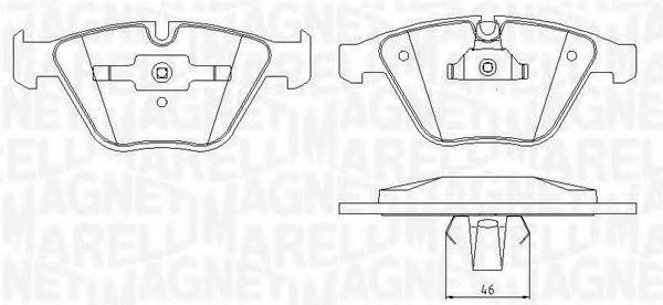 Тормозные колодки MAGNETI MARELLI 363916060583