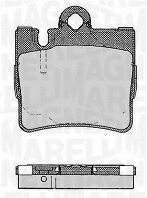 Тормозные колодки MAGNETI MARELLI 363916060584