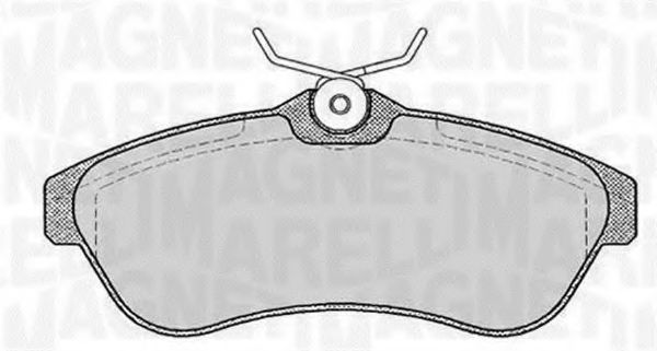 Тормозные колодки MAGNETI MARELLI 363916060587