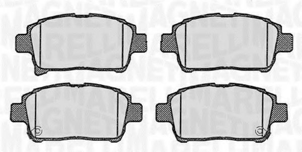 Тормозные колодки MAGNETI MARELLI 363916060592