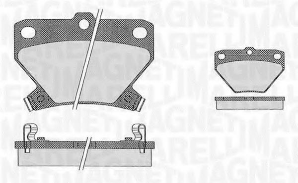 Тормозные колодки MAGNETI MARELLI 363916060593