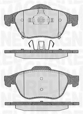 Тормозные колодки MAGNETI MARELLI 363916060595
