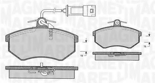 Тормозные колодки MAGNETI MARELLI 363916060599