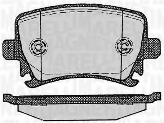 Тормозные колодки MAGNETI MARELLI 363916060601