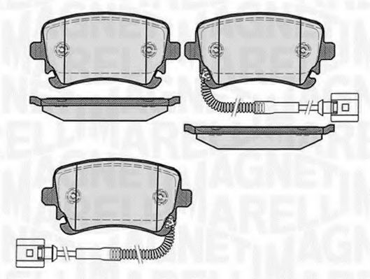 Тормозные колодки MAGNETI MARELLI 363916060603