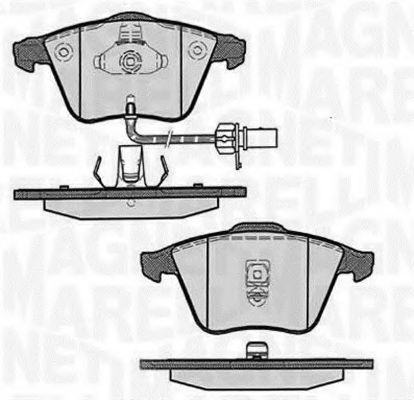 Тормозные колодки MAGNETI MARELLI 363916060607