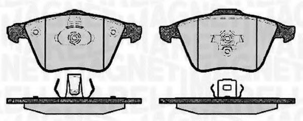 Тормозные колодки MAGNETI MARELLI 363916060608