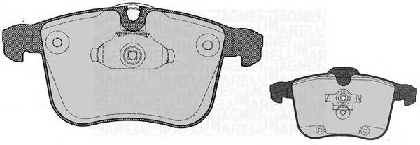 Тормозные колодки MAGNETI MARELLI 363916060612