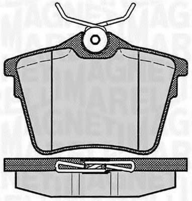 Тормозные колодки MAGNETI MARELLI 363916060616