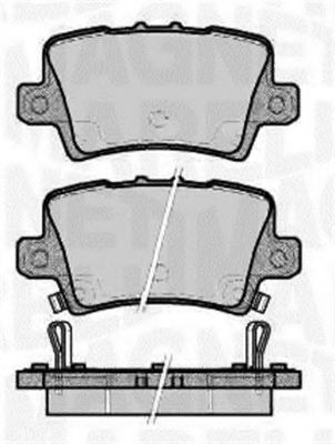 Тормозные колодки MAGNETI MARELLI 363916060621