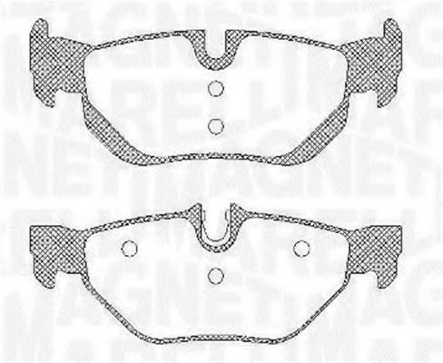 Тормозные колодки MAGNETI MARELLI 363916060624