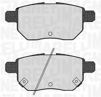 Тормозные колодки MAGNETI MARELLI 363916060629