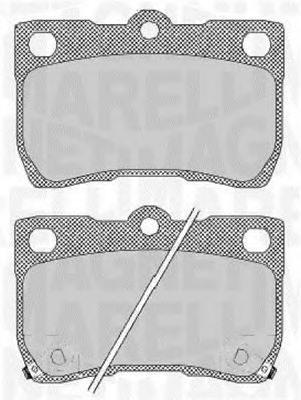 Тормозные колодки MAGNETI MARELLI 363916060638