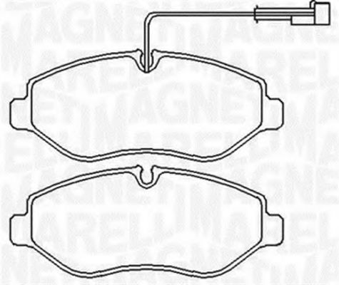Тормозные колодки MAGNETI MARELLI 363916060650