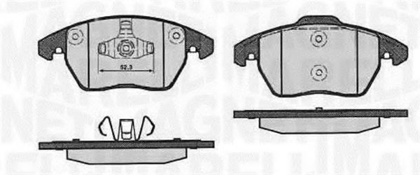 Тормозные колодки MAGNETI MARELLI 363916060656