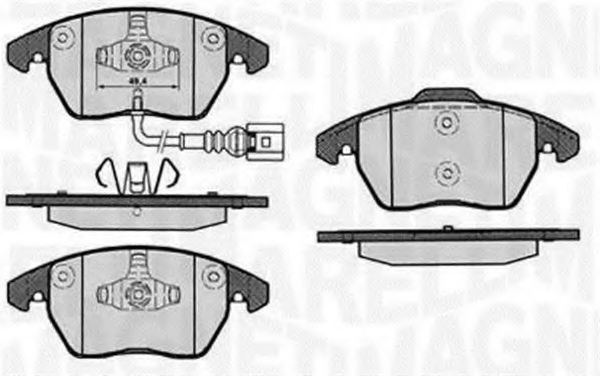 Тормозные колодки MAGNETI MARELLI 363916060657