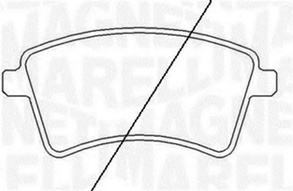 Тормозные колодки MAGNETI MARELLI 363916060662