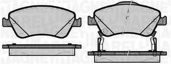 Тормозные колодки MAGNETI MARELLI 363916060664