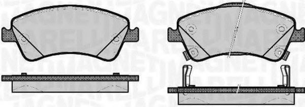 Тормозные колодки MAGNETI MARELLI 363916060665