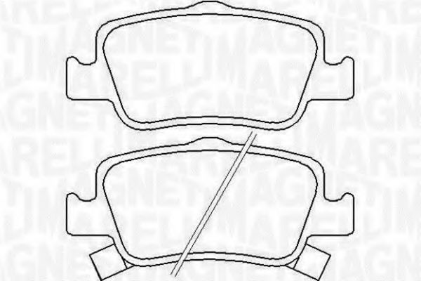 Тормозные колодки MAGNETI MARELLI 363916060666