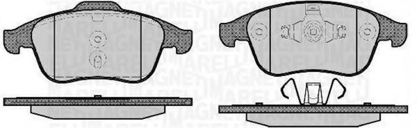 Тормозные колодки MAGNETI MARELLI 363916060672