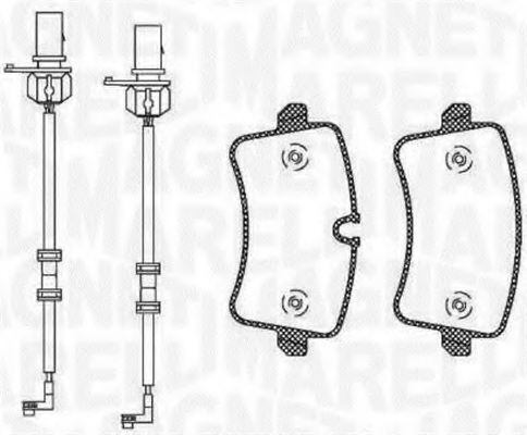 Тормозные колодки MAGNETI MARELLI 363916060674