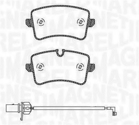 Тормозные колодки MAGNETI MARELLI 363916060676