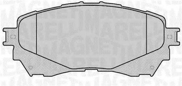 Тормозные колодки MAGNETI MARELLI 363916060677