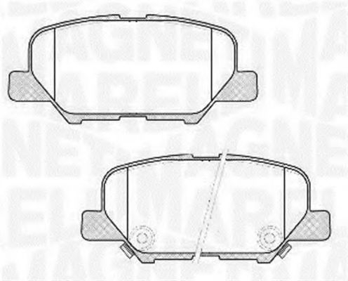 Тормозные колодки MAGNETI MARELLI 363916060678