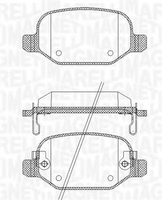 Тормозные колодки MAGNETI MARELLI 363916060688