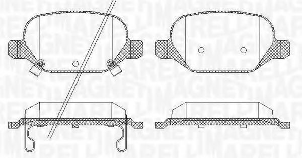 Тормозные колодки MAGNETI MARELLI 363916060689