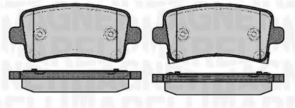 Тормозные колодки MAGNETI MARELLI 363916060690