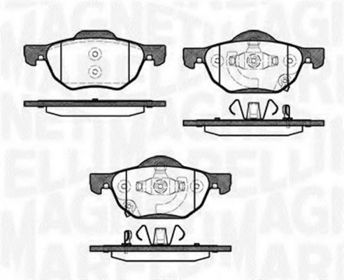 Тормозные колодки MAGNETI MARELLI 363916060691