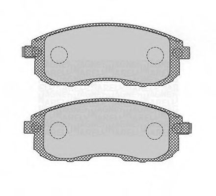 Тормозные колодки MAGNETI MARELLI 363916060696