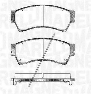 Тормозные колодки MAGNETI MARELLI 363916060699